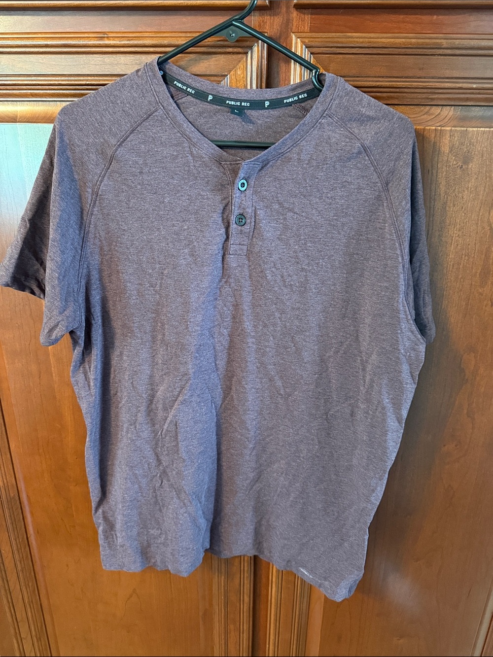 Public Rec Purple Heather Short-Sleeve Henley